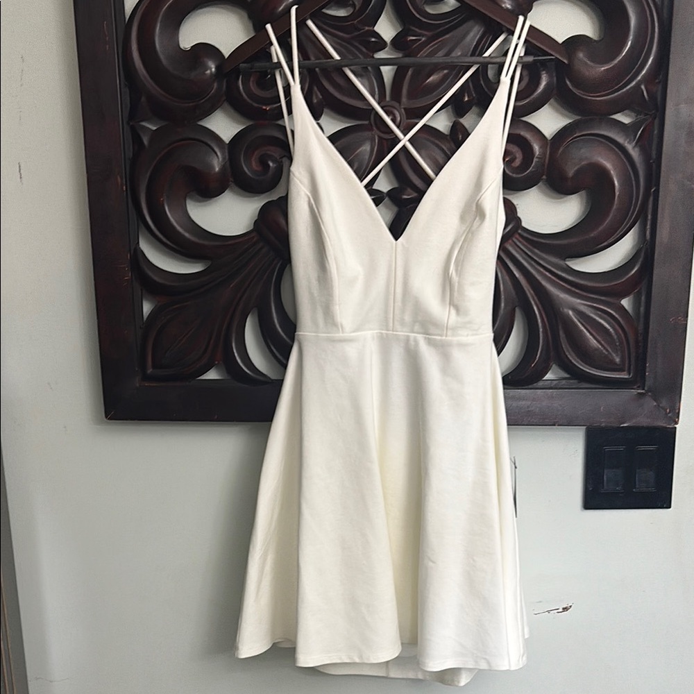 BNWT Lulus White Spaghetti Strap Dress